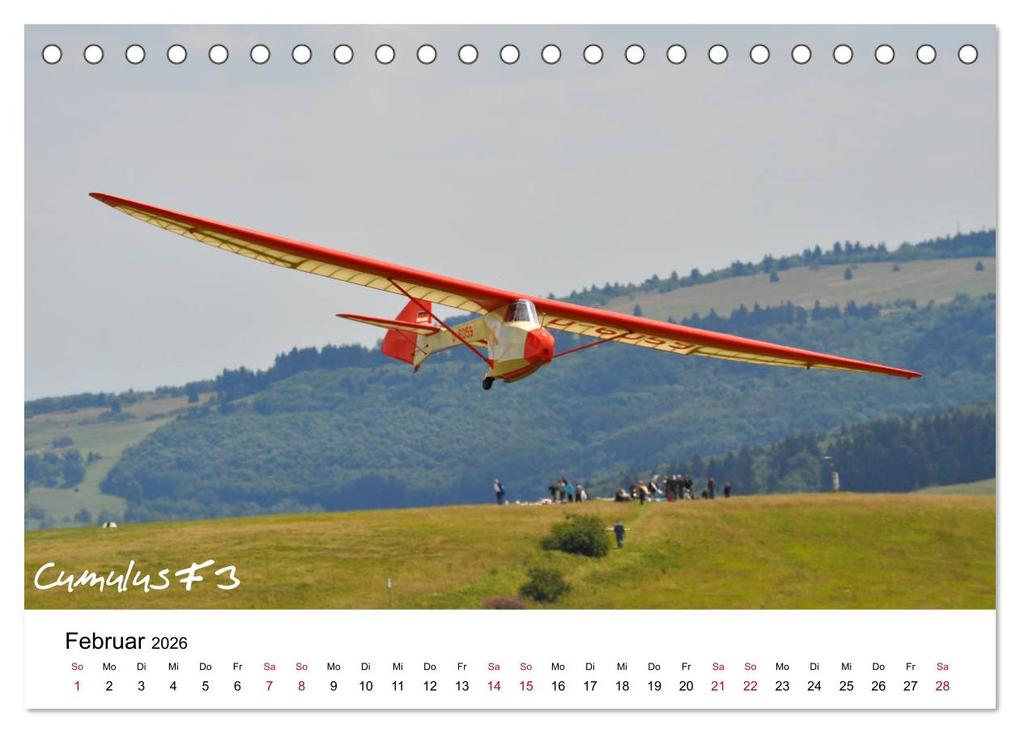Weitere Ansicht: Flugzeuge auf der Wasserkuppe 2026 (Tischkalender 2026 DIN A5 quer), CALVENDO Monatskalender | Friedrich Wesch, Calvendo