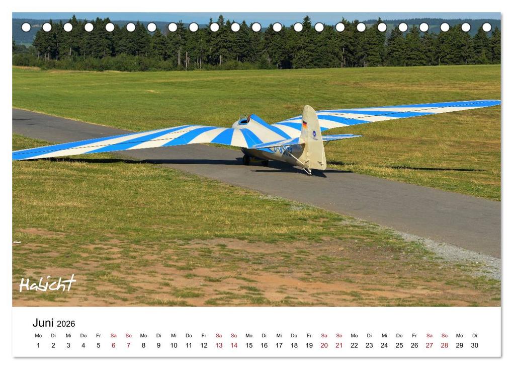 Weitere Ansicht: Flugzeuge auf der Wasserkuppe 2026 (Tischkalender 2026 DIN A5 quer), CALVENDO Monatskalender | Friedrich Wesch, Calvendo
