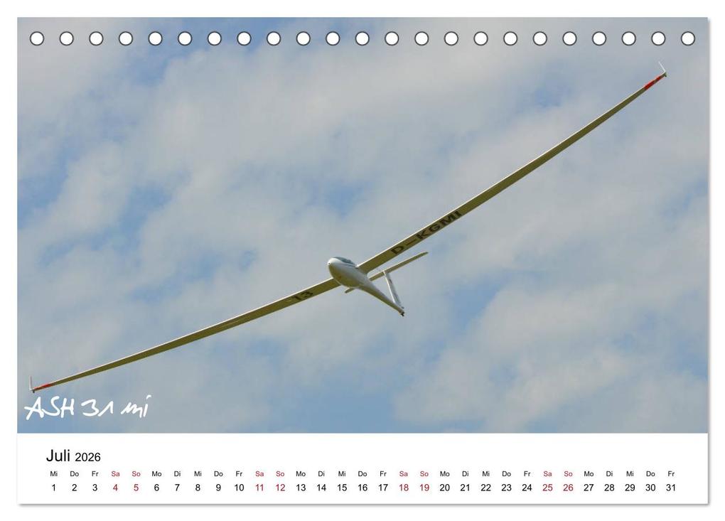 Weitere Ansicht: Flugzeuge auf der Wasserkuppe 2026 (Tischkalender 2026 DIN A5 quer), CALVENDO Monatskalender | Friedrich Wesch, Calvendo