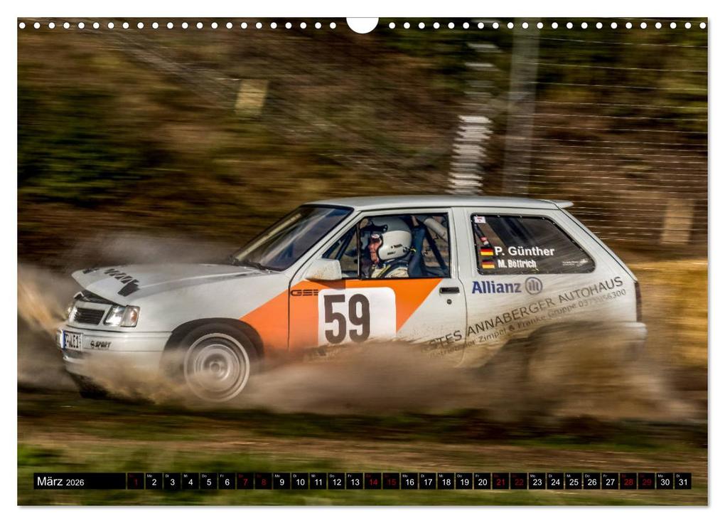 Weitere Ansicht: SCHNELL! AUTHENTISCH! MITTENDRIN! - RALLYE! (Wandkalender 2026 DIN A3 quer), CALVENDO Monatskalender | Christian Kuhnert, Calvendo