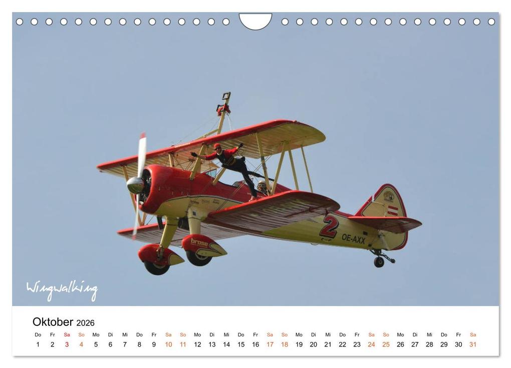 Weitere Ansicht: Die Faszination. Flugzeuge am Himmel (Wandkalender 2026 DIN A4 quer), CALVENDO Monatskalender | Friedrich Wesch, Calvendo