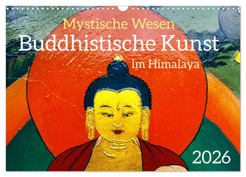 Produktbild: Mystische Wesen - Buddhistische Kunst im Himalaya (Wandkalender 2026 DIN A3 quer), CALVENDO Monatskalender | Manfred Bergermann, Calvendo
