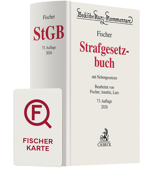 Produktbild: Fischer StGB Chat-Book 2026 | Thomas Fischer, Stephan Anstötz, Hans-Joachim Lutz