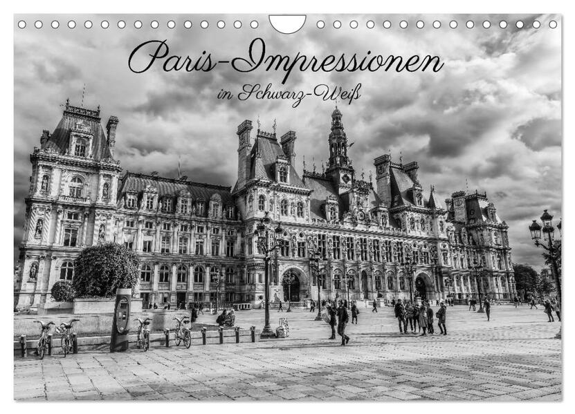 Produktbild: Paris-Impressionen in Schwarz-Weiß (Wandkalender 2026 DIN A4 quer), CALVENDO Monatskalender | Calvendo, Christian Müller