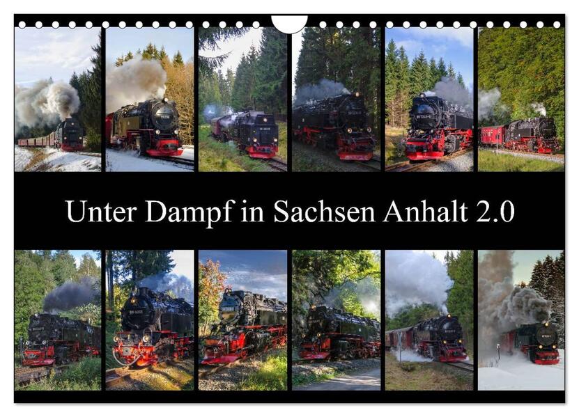 Produktbild: Unter Dampf in Sachsen Anhalt 2.0 (Wandkalender 2026 DIN A4 quer), CALVENDO Monatskalender | Steffen Gierok, Calvendo