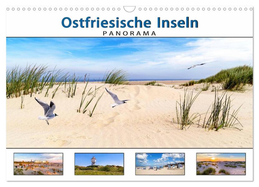 Produktbild: PANORAMA - Ostfriesische Inseln (Wandkalender 2026 DIN A3 quer), CALVENDO Monatskalender | Calvendo, Andrea Dreegmeyer