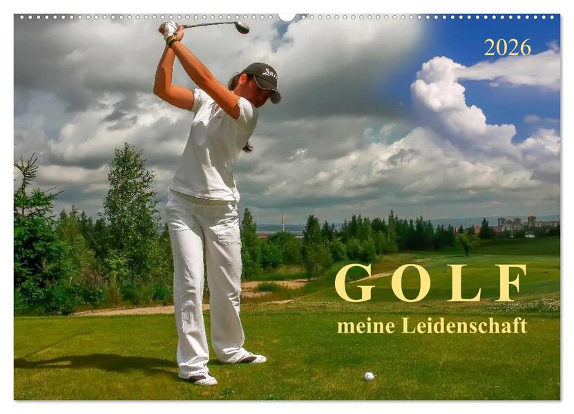 Produktbild: Golf - meine Leidenschaft (Wandkalender 2026 DIN A2 quer), CALVENDO Monatskalender | Peter Roder, Calvendo