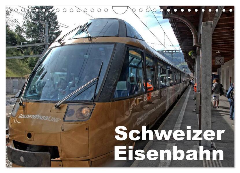 Produktbild: Schweizer Eisenbahn (Wandkalender 2026 DIN A4 quer), CALVENDO Monatskalender | Rudolf J. Strutz, Calvendo
