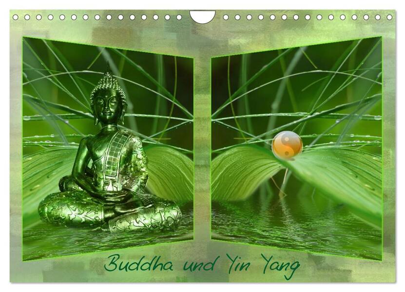 Produktbild: Buddha und Yin Yang (Wandkalender 2026 DIN A4 quer), CALVENDO Monatskalender | Claudia Burlager, Calvendo