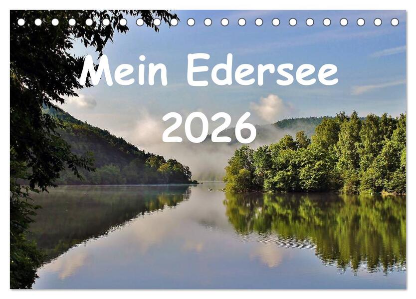 Produktbild: Mein Edersee 2026 (Tischkalender 2026 DIN A5 quer), CALVENDO Monatskalender | Heike Loß, Calvendo