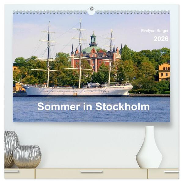 Produktbild: Sommer in Stockholm 2026 (hochwertiger Premium Wandkalender 2026 DIN A2 quer), Kunstdruck in Hochglanz | Evelyne Berger, Calvendo