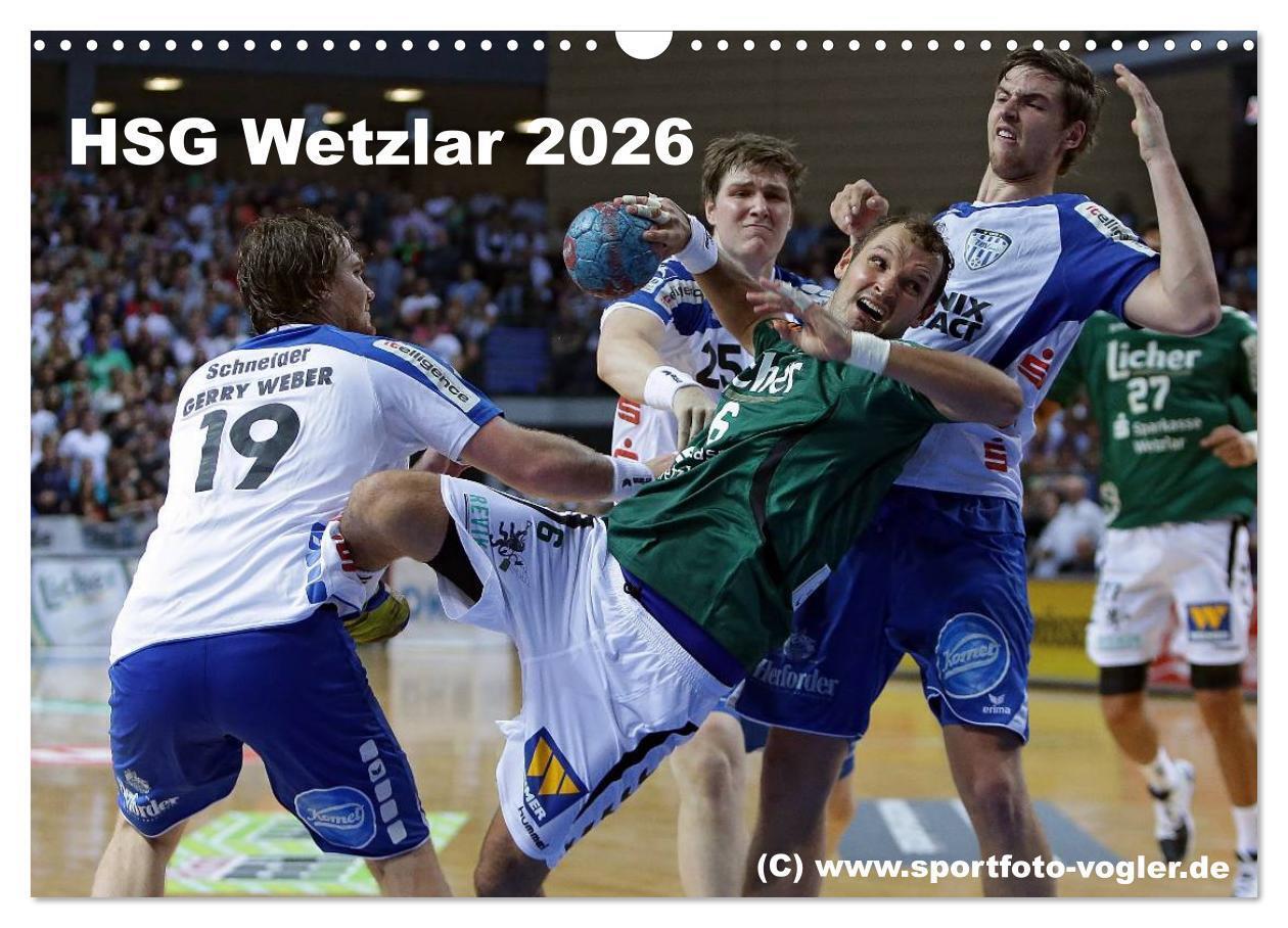 Produktbild: HSG Wetzlar - Handball Bundesliga 2026 (Wandkalender 2026 DIN A3 quer), CALVENDO Monatskalender | Calvendo, Sportfoto Oliver Vogler