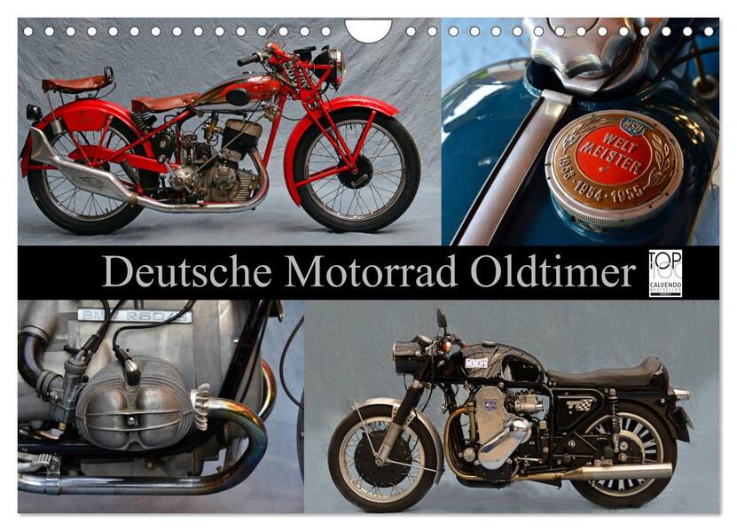 Produktbild: Deutsche Motorrad Oldtimer (Wandkalender 2026 DIN A4 quer), CALVENDO Monatskalender | Ingo Laue, Calvendo