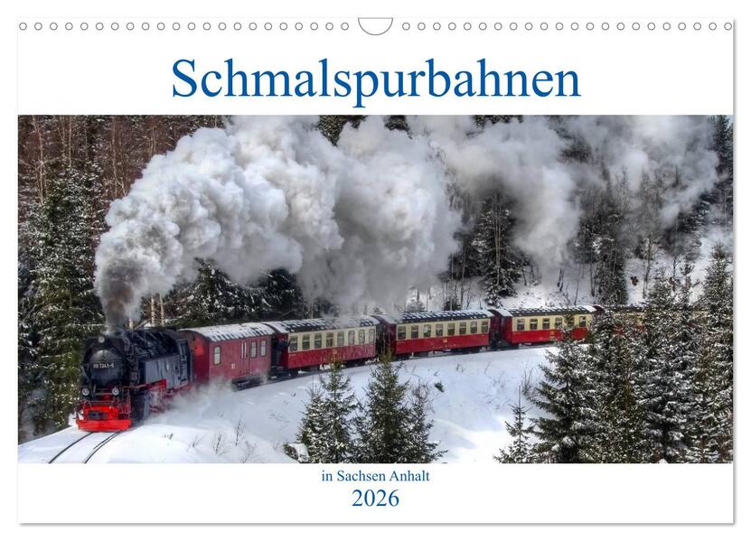 Produktbild: Schmalspurbahnen in Sachsen Anhalt (Wandkalender 2026 DIN A3 quer), CALVENDO Monatskalender | Steffen Gierok, Calvendo