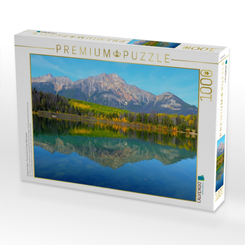 Weitere Ansicht: CALVENDO Puzzle Spiegel der Berge - Pyramid Lake im Jasper Nationalpark | 1000 Teile Lege-Größe 64x4 | Calvendo
