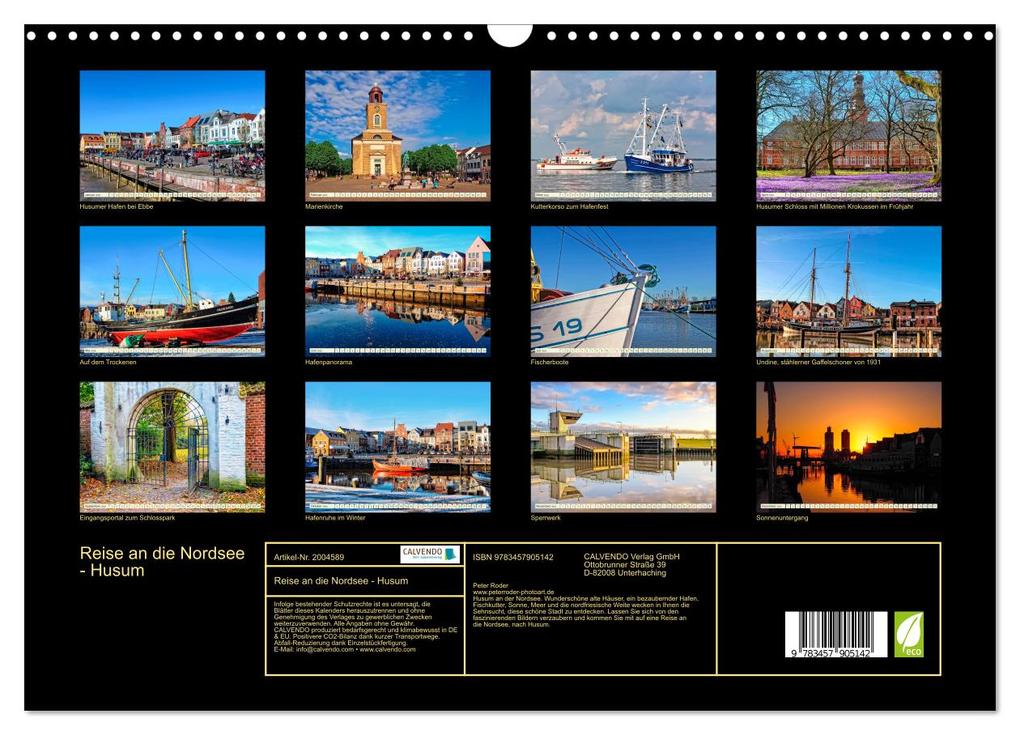 Weitere Ansicht: Reise an die Nordsee - Husum (Wandkalender 2026 DIN A3 quer), CALVENDO Monatskalender | Calvendo, Peter Roder
