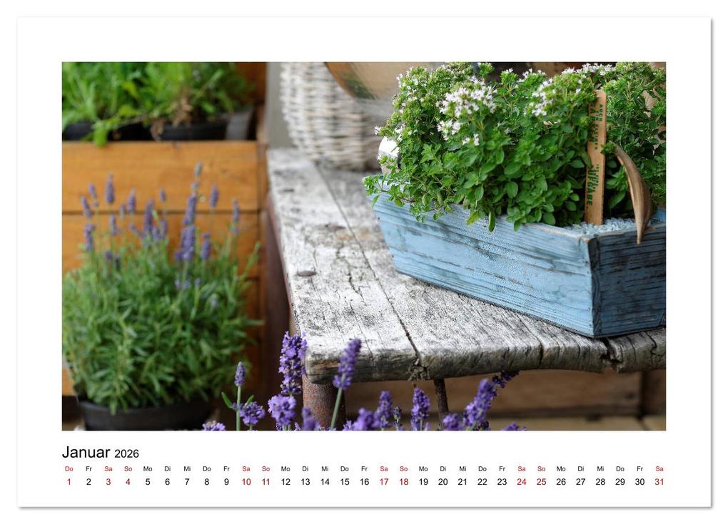 Weitere Ansicht: Garten-Idylle 2026 (hochwertiger Premium Wandkalender 2026 DIN A2 quer), Kunstdruck in Hochglanz | Calvendo, Tobias Trapp