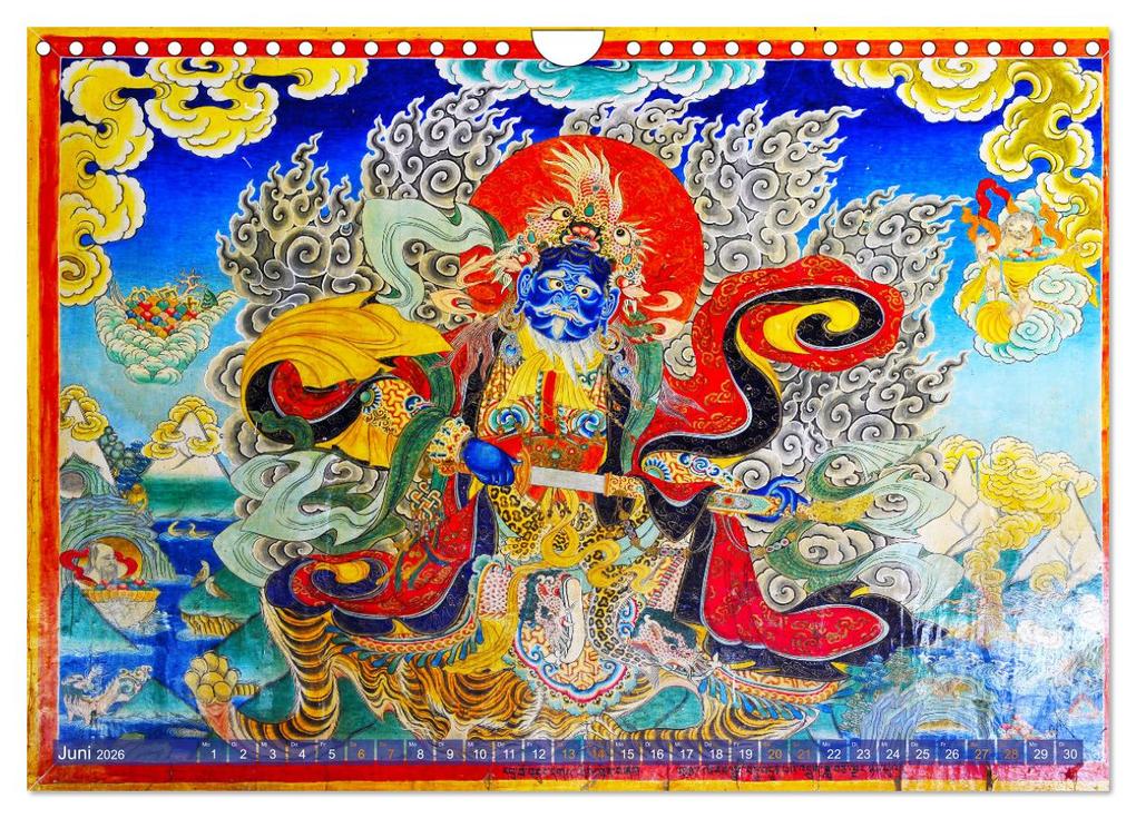 Weitere Ansicht: Mystische Wesen - Buddhistische Kunst im Himalaya (Wandkalender 2026 DIN A4 quer), CALVENDO Monatskalender | Manfred Bergermann, Calvendo