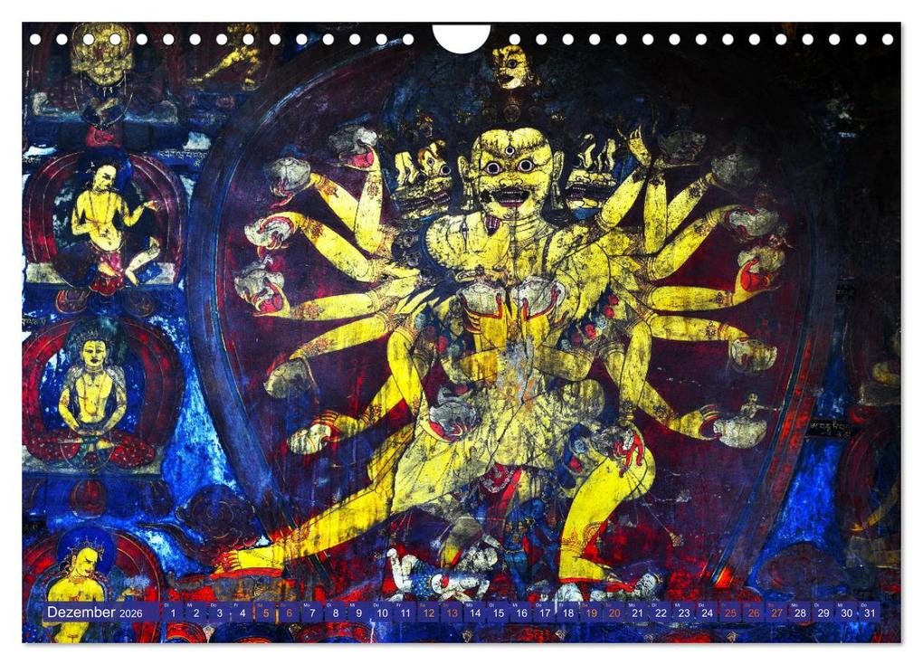 Weitere Ansicht: Mystische Wesen - Buddhistische Kunst im Himalaya (Wandkalender 2026 DIN A4 quer), CALVENDO Monatskalender | Manfred Bergermann, Calvendo