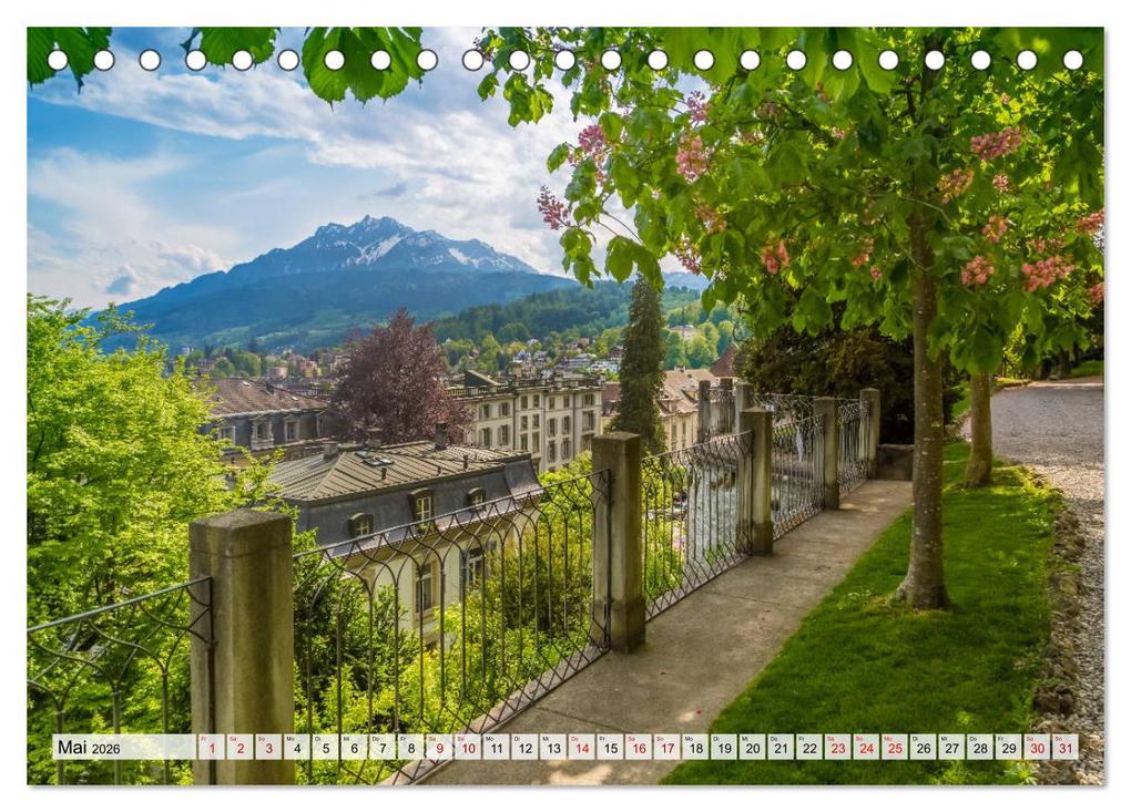 Weitere Ansicht: LUZERN Idyllische Impressionen (Tischkalender 2026 DIN A5 quer), CALVENDO Monatskalender | Melanie Viola, Calvendo