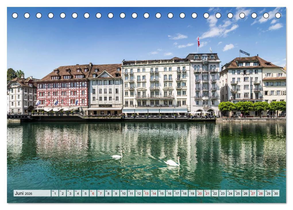 Weitere Ansicht: LUZERN Idyllische Impressionen (Tischkalender 2026 DIN A5 quer), CALVENDO Monatskalender | Melanie Viola, Calvendo