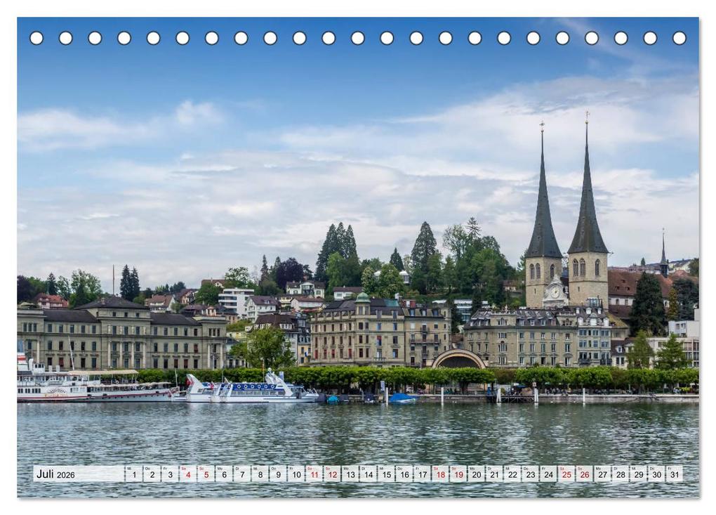 Weitere Ansicht: LUZERN Idyllische Impressionen (Tischkalender 2026 DIN A5 quer), CALVENDO Monatskalender | Melanie Viola, Calvendo
