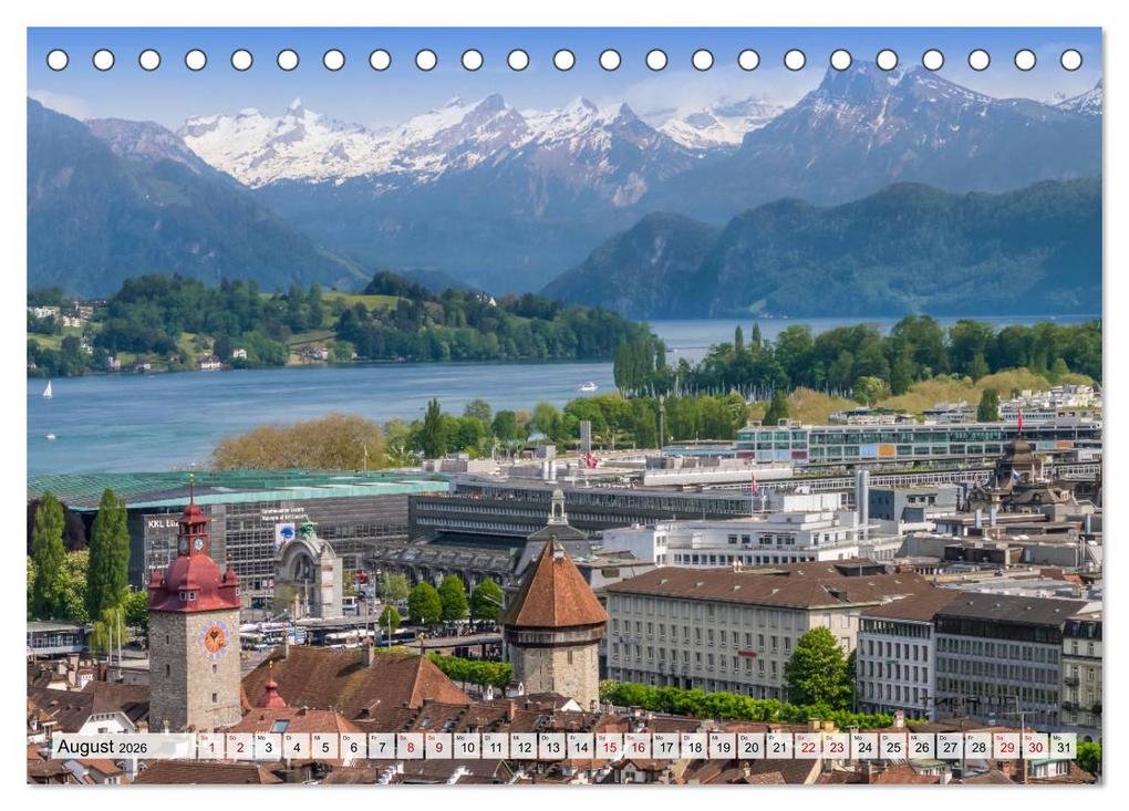 Weitere Ansicht: LUZERN Idyllische Impressionen (Tischkalender 2026 DIN A5 quer), CALVENDO Monatskalender | Melanie Viola, Calvendo
