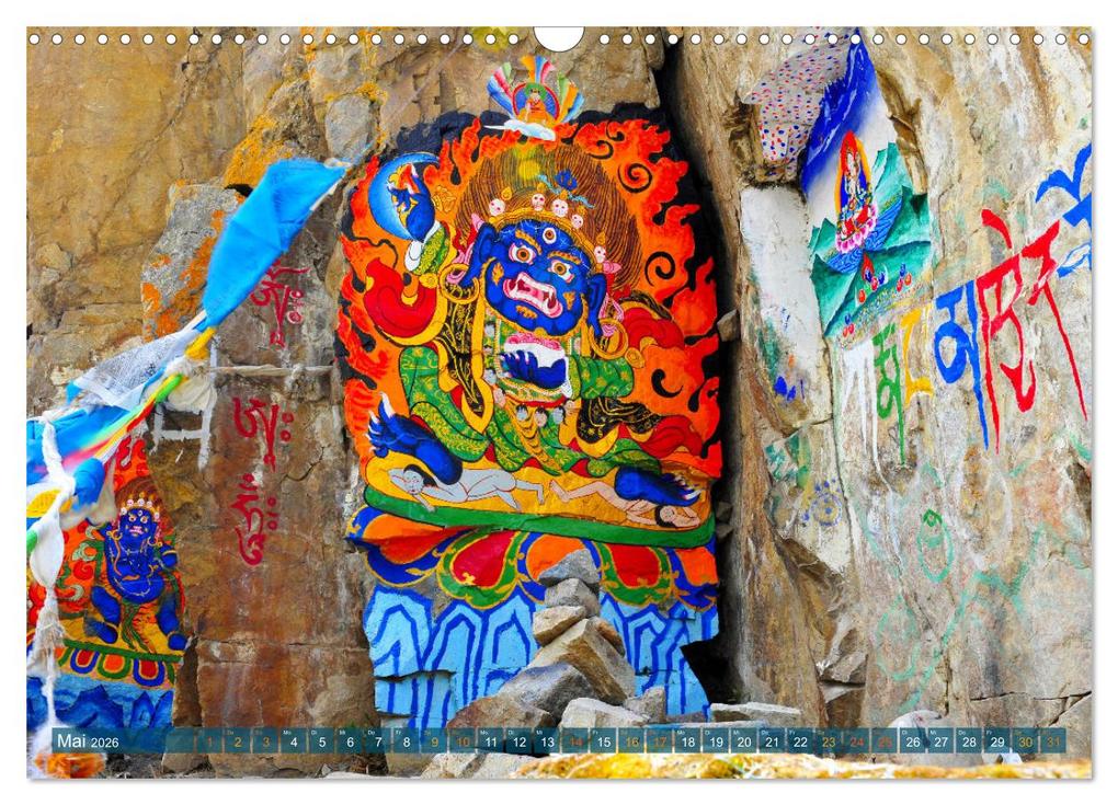 Weitere Ansicht: Mystische Wesen - Buddhistische Kunst im Himalaya (Wandkalender 2026 DIN A3 quer), CALVENDO Monatskalender | Manfred Bergermann, Calvendo