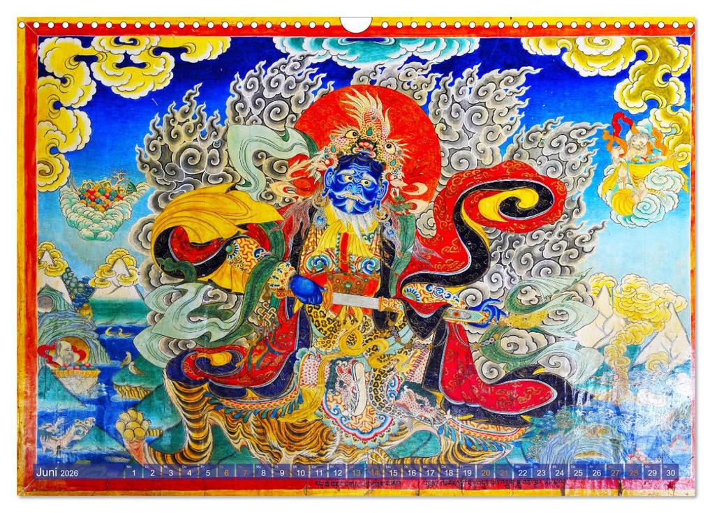 Weitere Ansicht: Mystische Wesen - Buddhistische Kunst im Himalaya (Wandkalender 2026 DIN A3 quer), CALVENDO Monatskalender | Manfred Bergermann, Calvendo