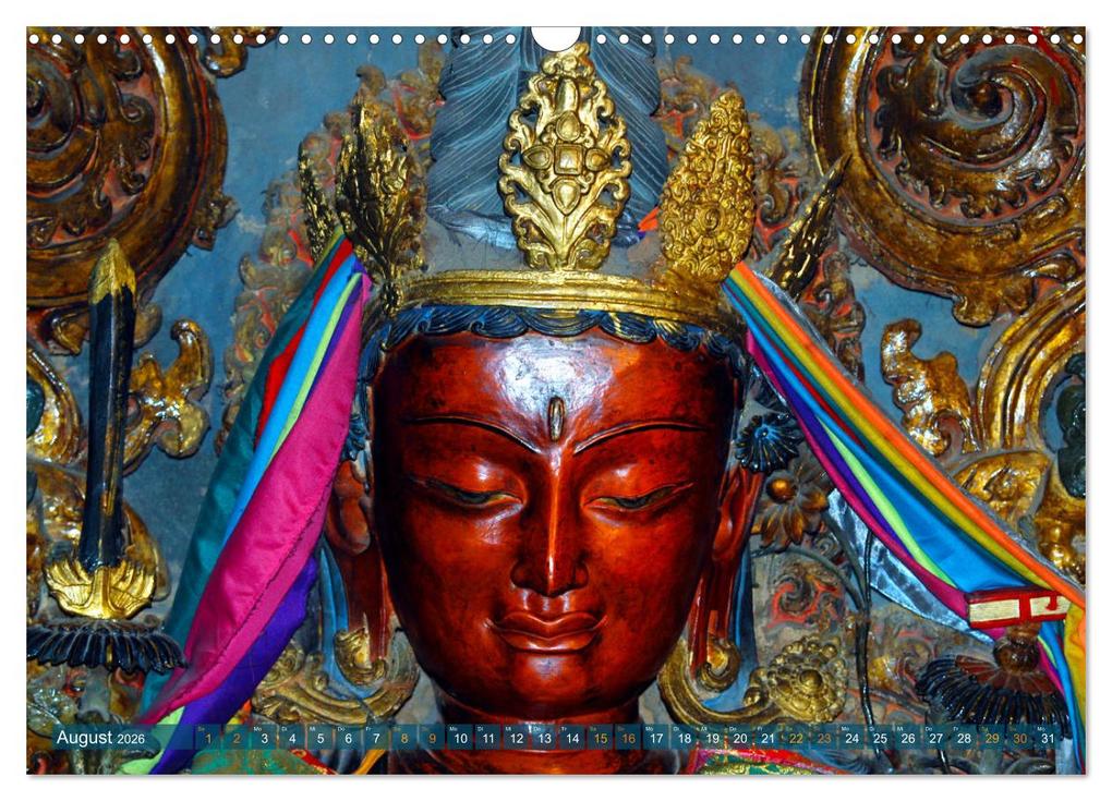 Weitere Ansicht: Mystische Wesen - Buddhistische Kunst im Himalaya (Wandkalender 2026 DIN A3 quer), CALVENDO Monatskalender | Manfred Bergermann, Calvendo