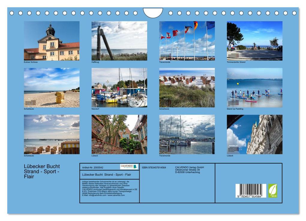 Weitere Ansicht: Lübecker Bucht Strand - Sport - Flair (Wandkalender 2026 DIN A4 quer), CALVENDO Monatskalender | Walter J. Richtsteig, Calvendo