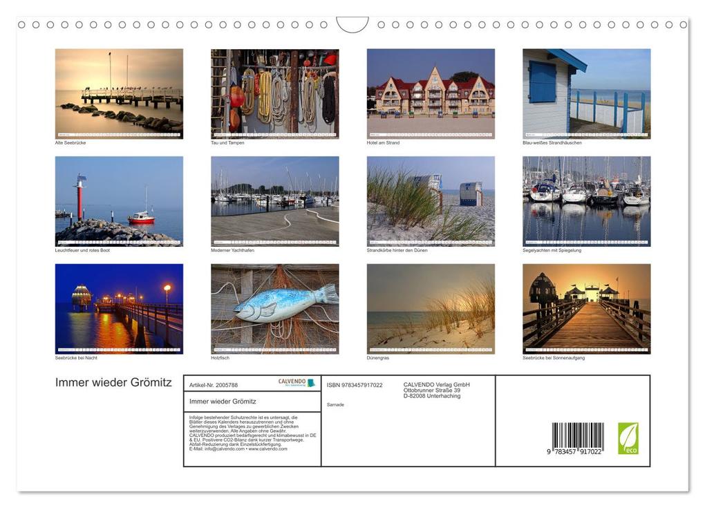 Weitere Ansicht: Immer wieder Grömitz (Wandkalender 2026 DIN A3 quer), CALVENDO Monatskalender | Sarnade Sarnade, Calvendo, Sarnade