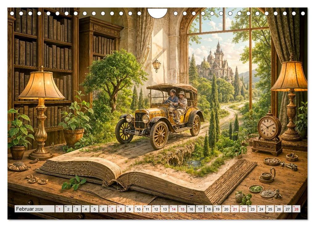 Weitere Ansicht: Magische Welt der Bücher - Fantastische Abenteuer zwischen den Seiten (Wandkalender 2026 DIN A4 quer), CALVENDO Monatskalender | Anja Frost, Calvendo