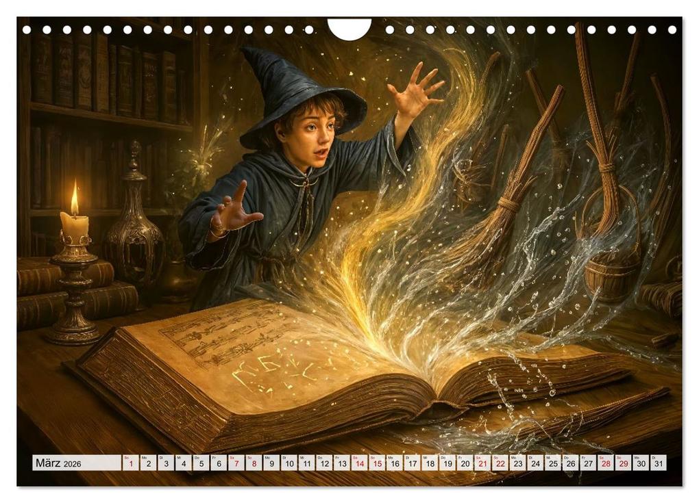 Weitere Ansicht: Magische Welt der Bücher - Fantastische Abenteuer zwischen den Seiten (Wandkalender 2026 DIN A4 quer), CALVENDO Monatskalender | Anja Frost, Calvendo