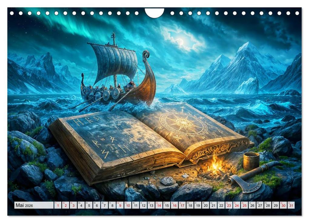 Weitere Ansicht: Magische Welt der Bücher - Fantastische Abenteuer zwischen den Seiten (Wandkalender 2026 DIN A4 quer), CALVENDO Monatskalender | Anja Frost, Calvendo