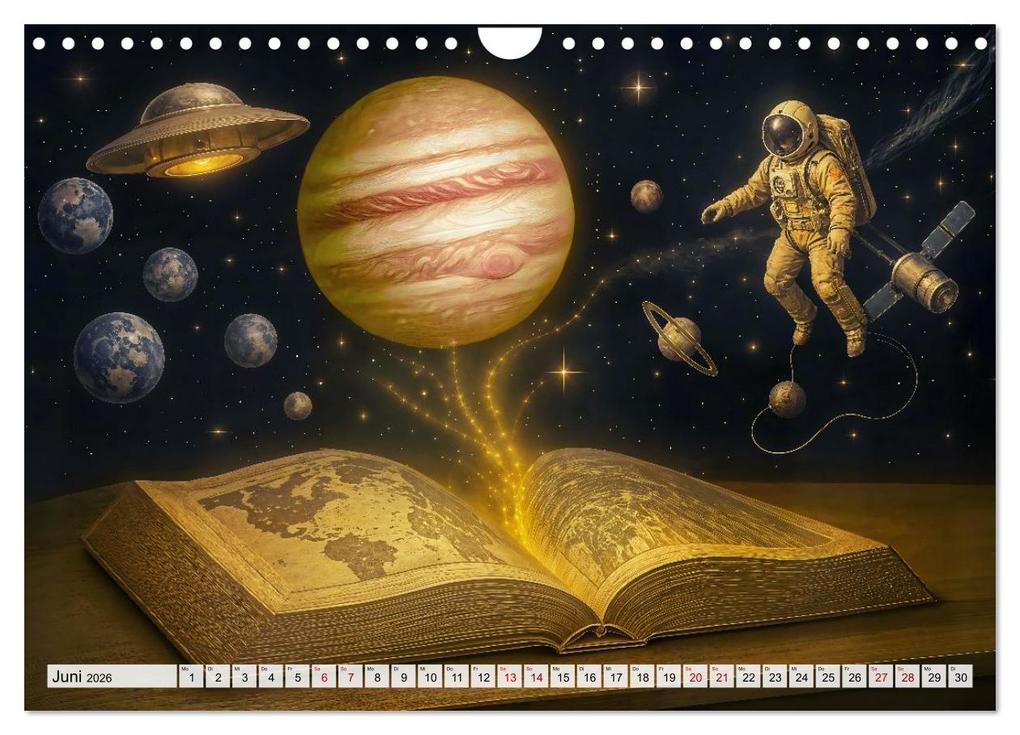 Weitere Ansicht: Magische Welt der Bücher - Fantastische Abenteuer zwischen den Seiten (Wandkalender 2026 DIN A4 quer), CALVENDO Monatskalender | Anja Frost, Calvendo
