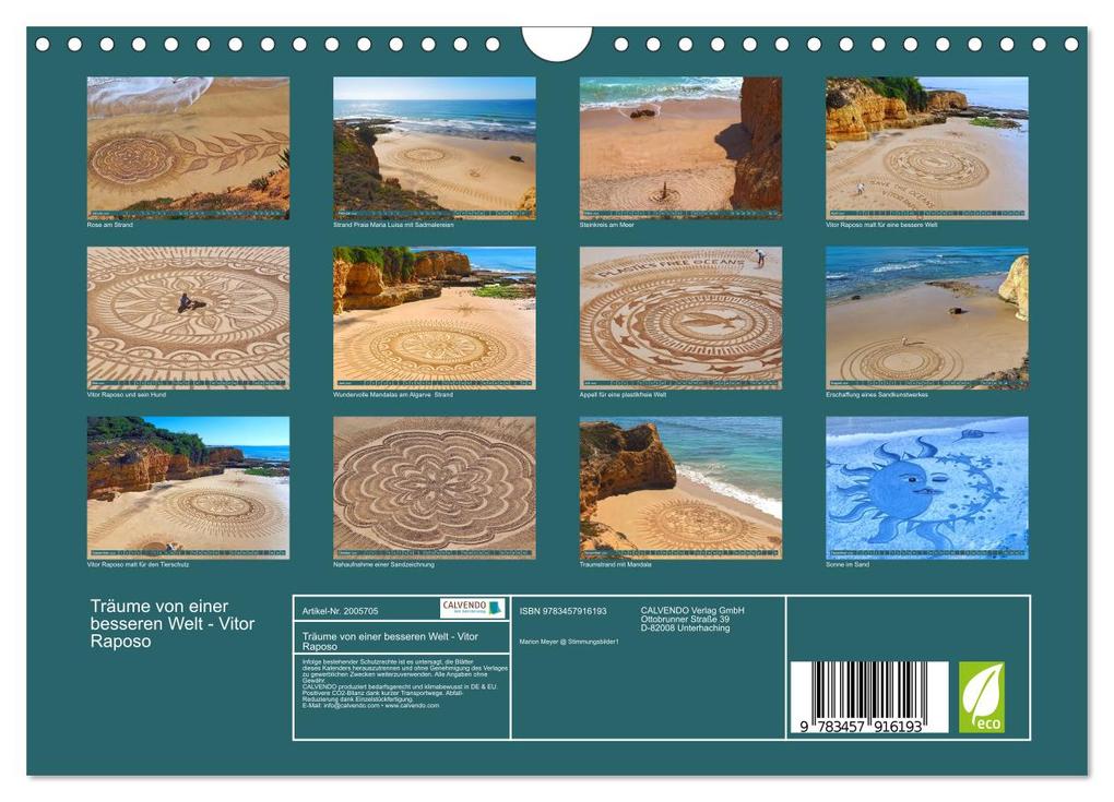 Weitere Ansicht: Träume von einer besseren Welt - Vitor Raposo (Wandkalender 2026 DIN A4 quer), CALVENDO Monatskalender | Marion Meyer @ Stimmungsbilder1, Calvendo