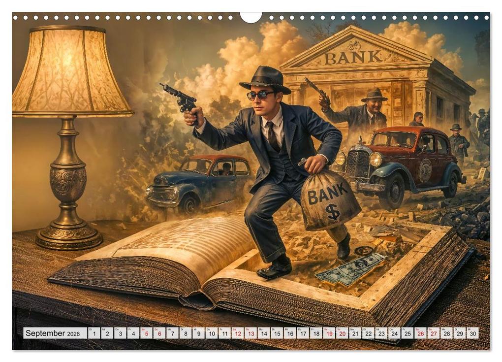 Weitere Ansicht: Magische Welt der Bücher - Fantastische Abenteuer zwischen den Seiten (Wandkalender 2026 DIN A3 quer), CALVENDO Monatskalender | Anja Frost, Calvendo