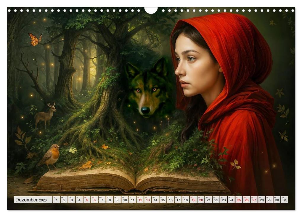 Weitere Ansicht: Magische Welt der Bücher - Fantastische Abenteuer zwischen den Seiten (Wandkalender 2026 DIN A3 quer), CALVENDO Monatskalender | Anja Frost, Calvendo