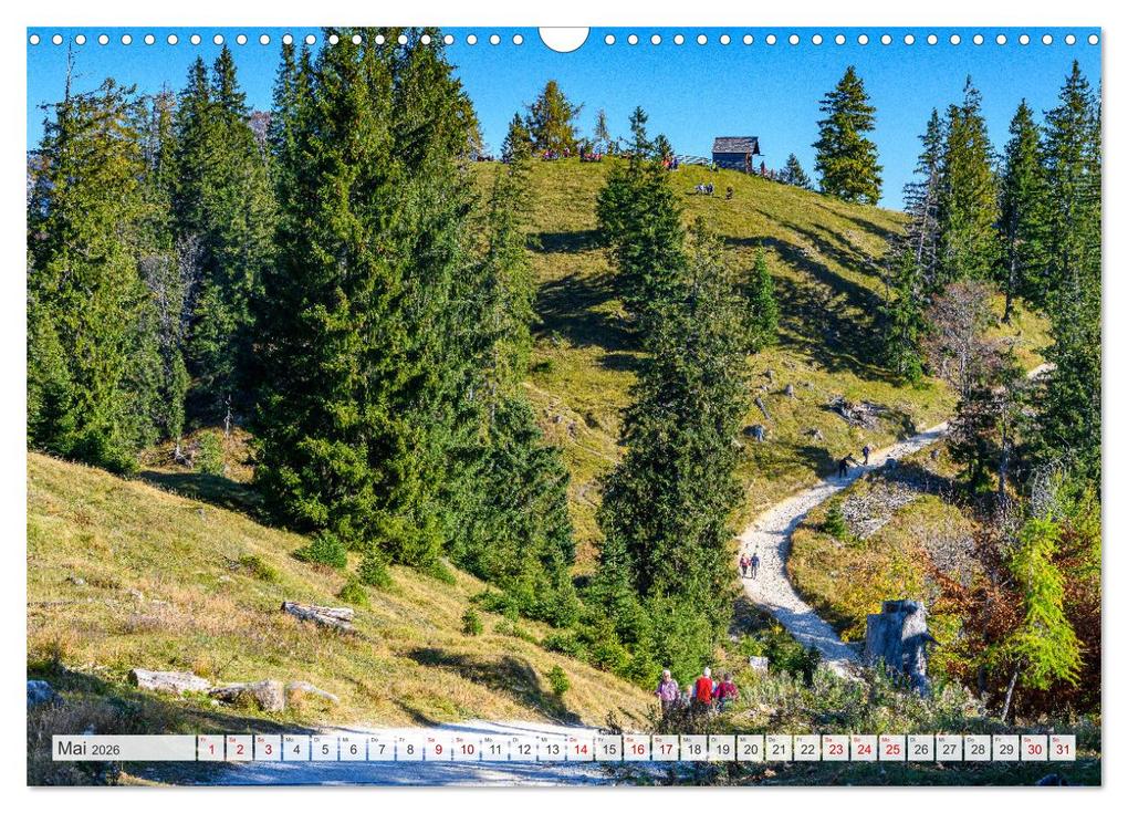 Weitere Ansicht: Unterwegs im Bergsteigerdorf Ramsau (Wandkalender 2026 DIN A3 quer), CALVENDO Monatskalender | Dieter Wilczek, Calvendo