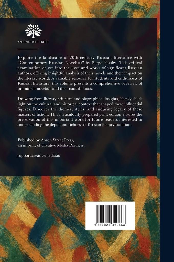 Weitere Ansicht: Contemporary Russian Novelists | Serge Persky, Frederick Eisemann