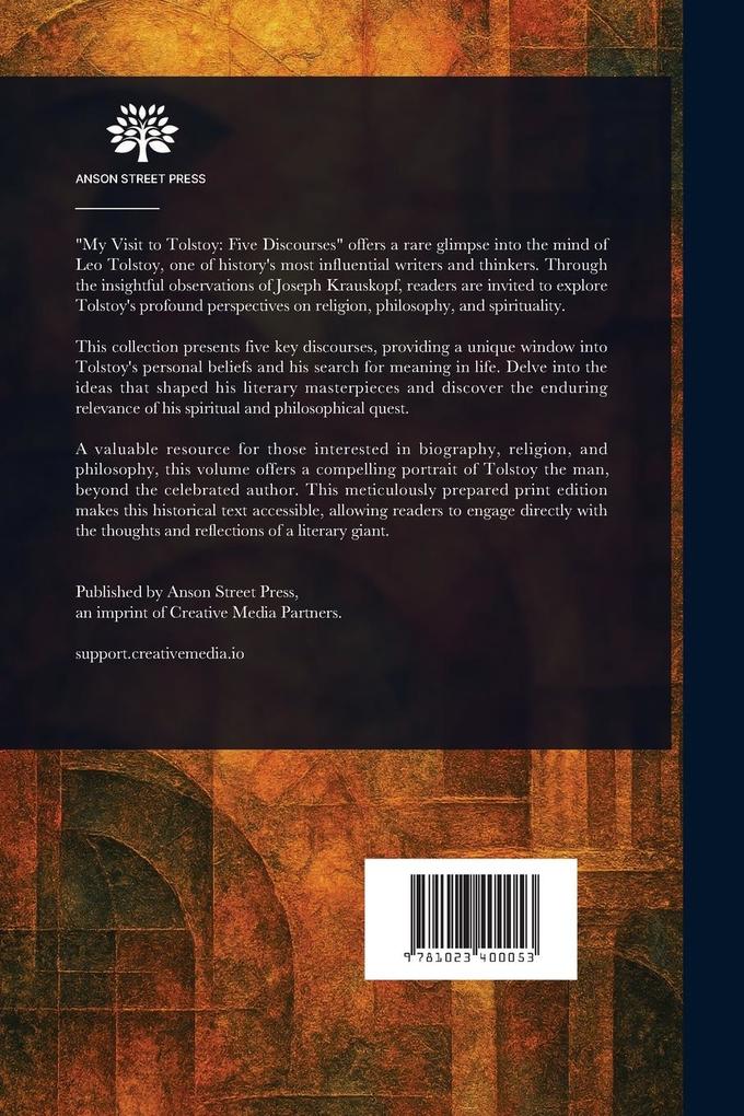 Weitere Ansicht: "My Visit to Tolstoy" | Joseph Krauskopf