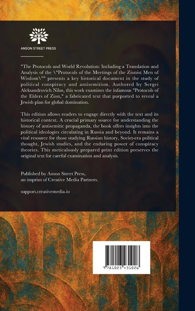 Weitere Ansicht: The Protocols and World Revolution | Sergiei Nilus, Natalie de Bogory, Boris Brasol