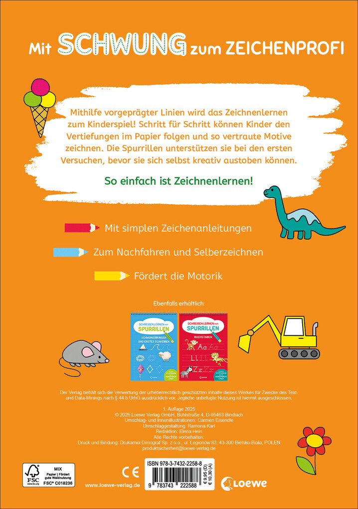 Weitere Ansicht: Zeichnen lernen mit Spurrillen - Für Kindergartenkinder