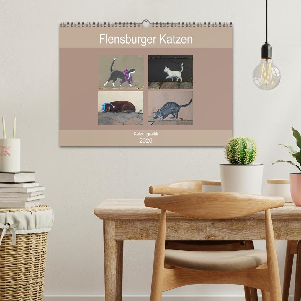 Weitere Ansicht: Flensburger Katzen (Wandkalender 2026 DIN A3 quer), CALVENDO Monatskalender | Martina Busch, Calvendo