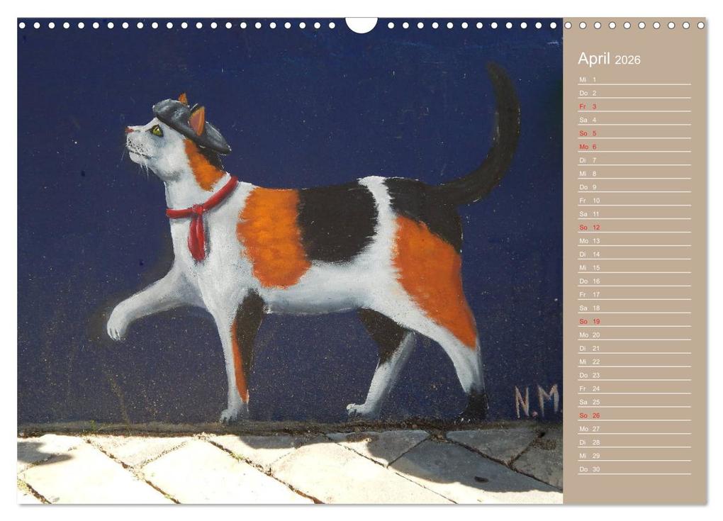 Weitere Ansicht: Flensburger Katzen (Wandkalender 2026 DIN A3 quer), CALVENDO Monatskalender | Martina Busch, Calvendo