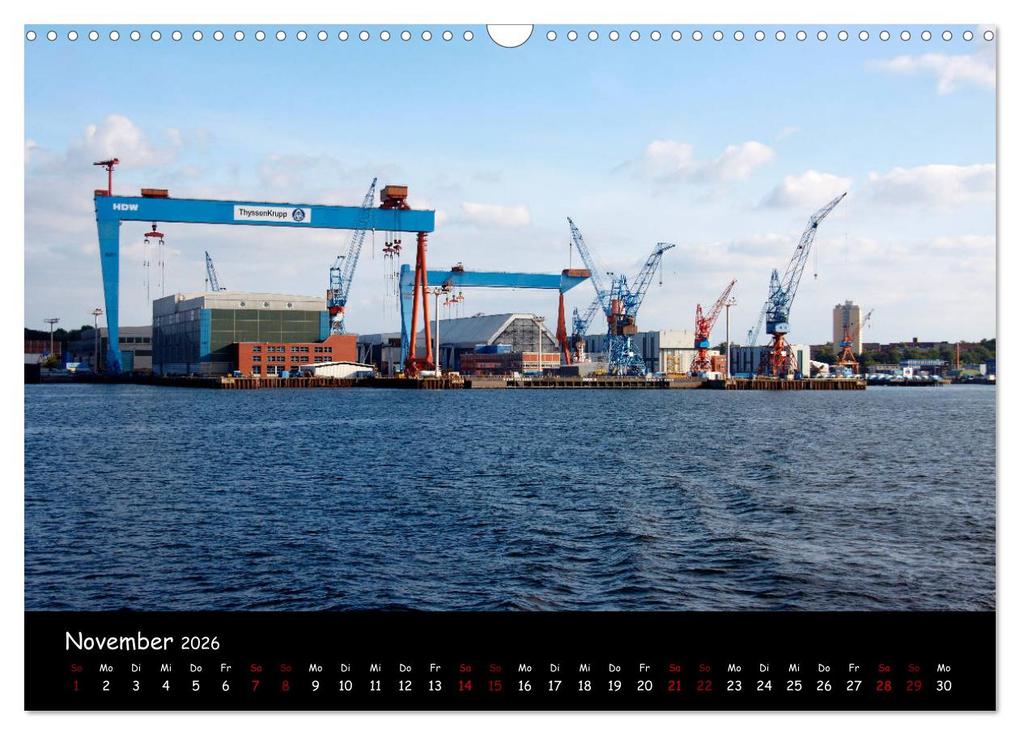 Weitere Ansicht: Kiel - Stadt an der Förde (Wandkalender 2026 DIN A3 quer), CALVENDO Monatskalender | Calvendo