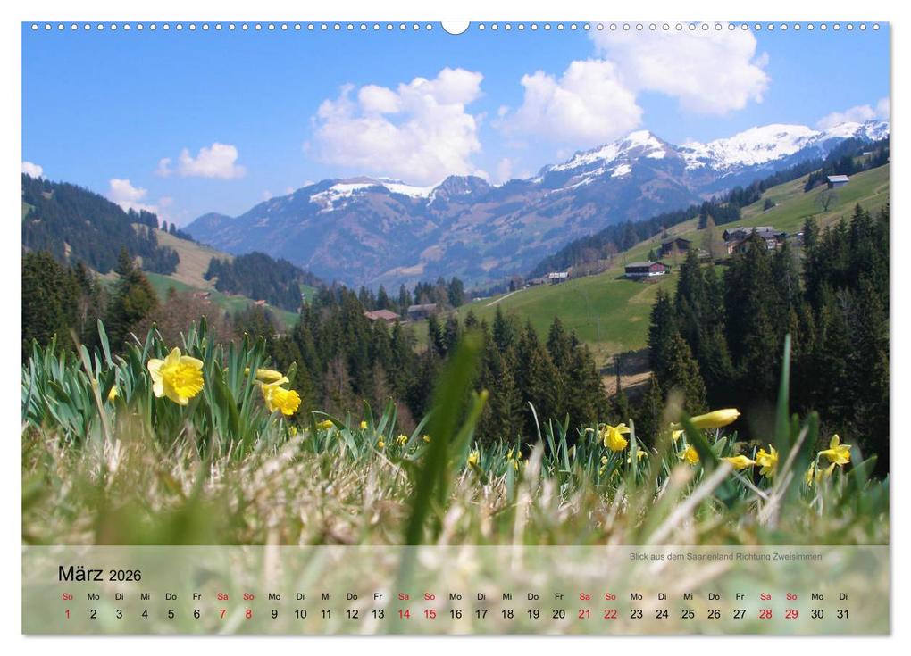 Weitere Ansicht: Saanenland. Ein Kalender aus dem Berner Oberland (hochwertiger Premium Wandkalender 2026 DIN A2 quer), Kunstdruck in Hochglanz | Utes FotografieKontor, Calvendo