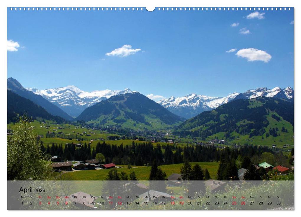 Weitere Ansicht: Saanenland. Ein Kalender aus dem Berner Oberland (hochwertiger Premium Wandkalender 2026 DIN A2 quer), Kunstdruck in Hochglanz | Utes FotografieKontor, Calvendo