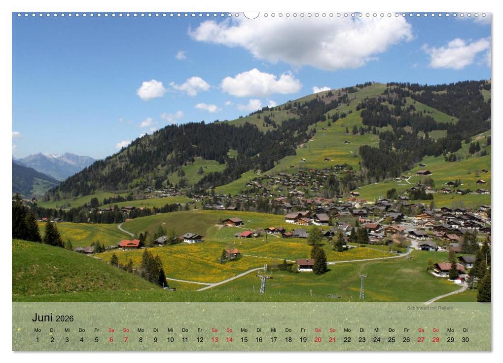 Weitere Ansicht: Saanenland. Ein Kalender aus dem Berner Oberland (hochwertiger Premium Wandkalender 2026 DIN A2 quer), Kunstdruck in Hochglanz | Utes FotografieKontor, Calvendo